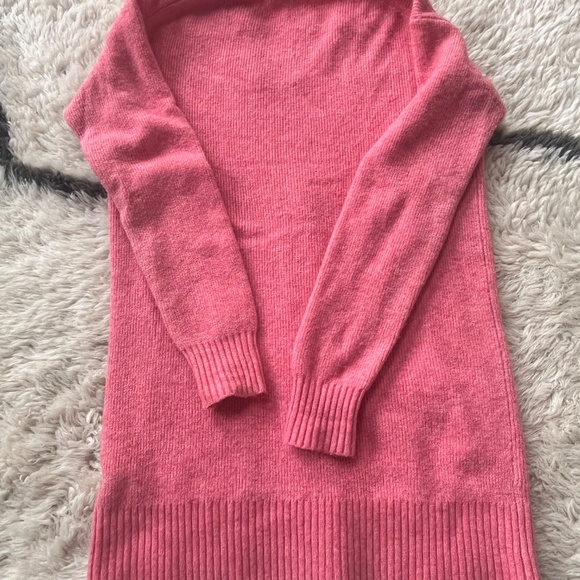 J.Crew Long Wool-Blend Cardigan – Bright Pink – XS - Picture 3 of 5